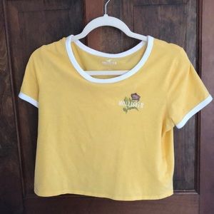 hollister crop tee